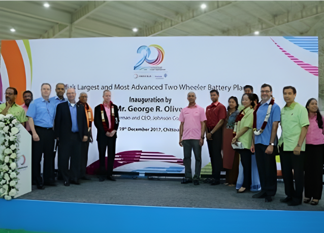 Mr. George R Oliver, Chairman and CEO, Johnson Controls inaugurated India’s Largest and most advanced Two Wheeler Battery Plant at Amara Raja Growth Corridor (ARGC)